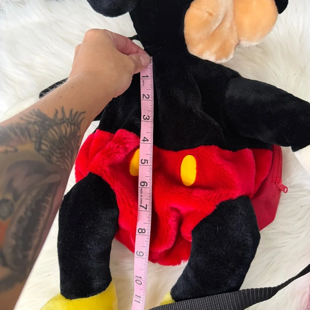 Vintage Disney Mickey Mouse Plush Backpack Disneyworld Disneyland